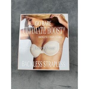 Fashion Forms Go Bare Ultimate Boost Backless Strapless Adhesive Bra Nude Size A